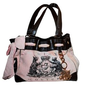 Juicy Couture Light Pink Scottie Dog Daydreamer Purse